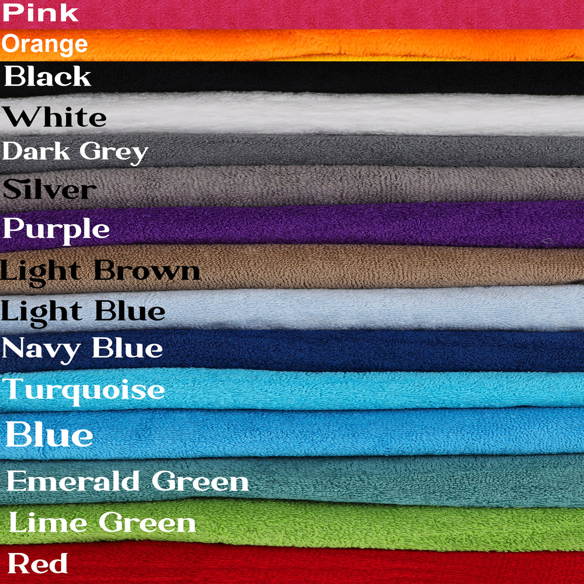 Personalised Embroidered Name Towel Bath or Hand Size - Always Looking Good -