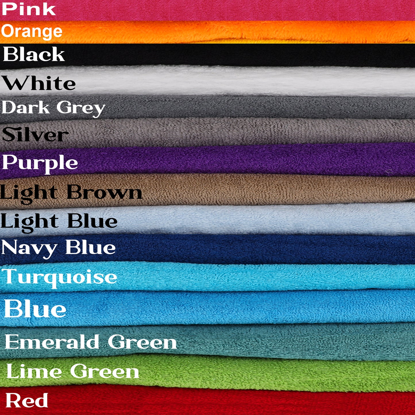 Personalised Embroidered Name Towel Bath or Hand Size - Always Looking Good -