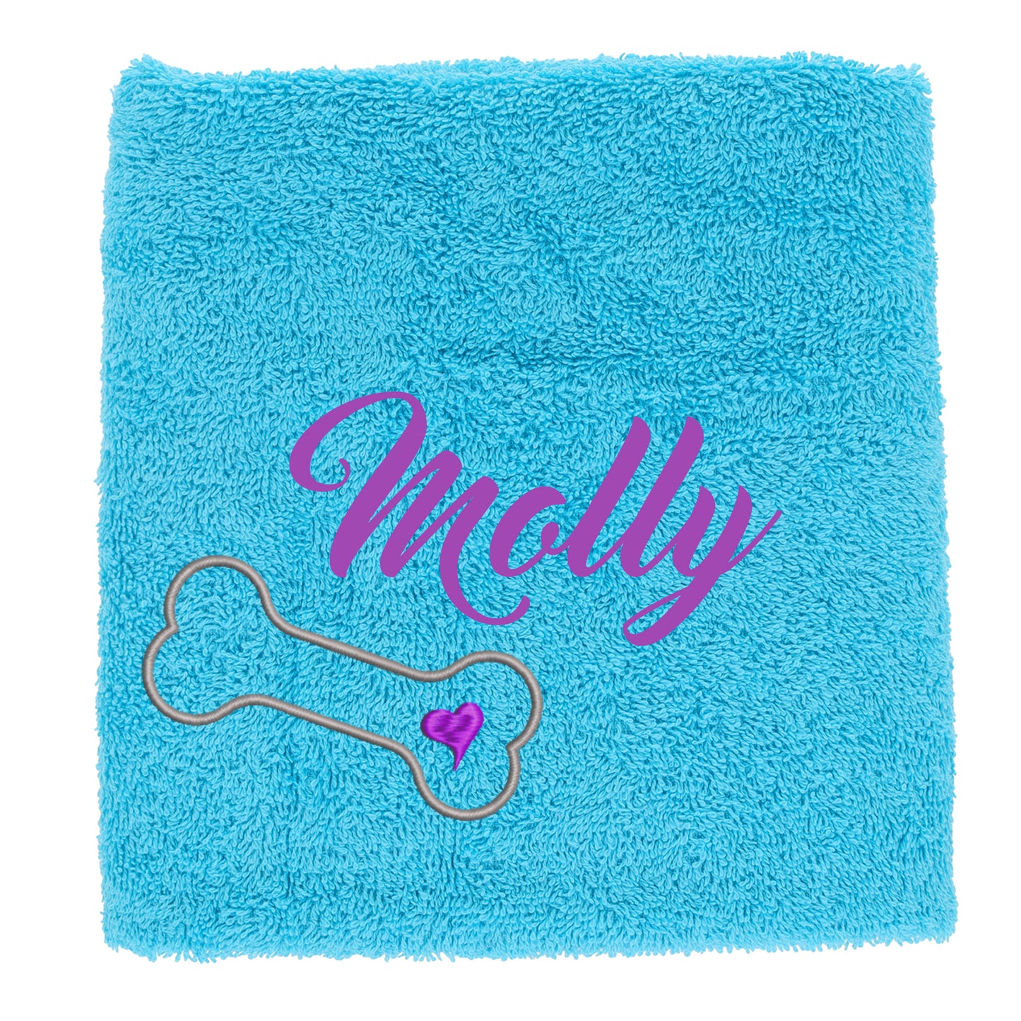 Personalised Dog Towel Pet's Name Embroidered - Always Looking Good -