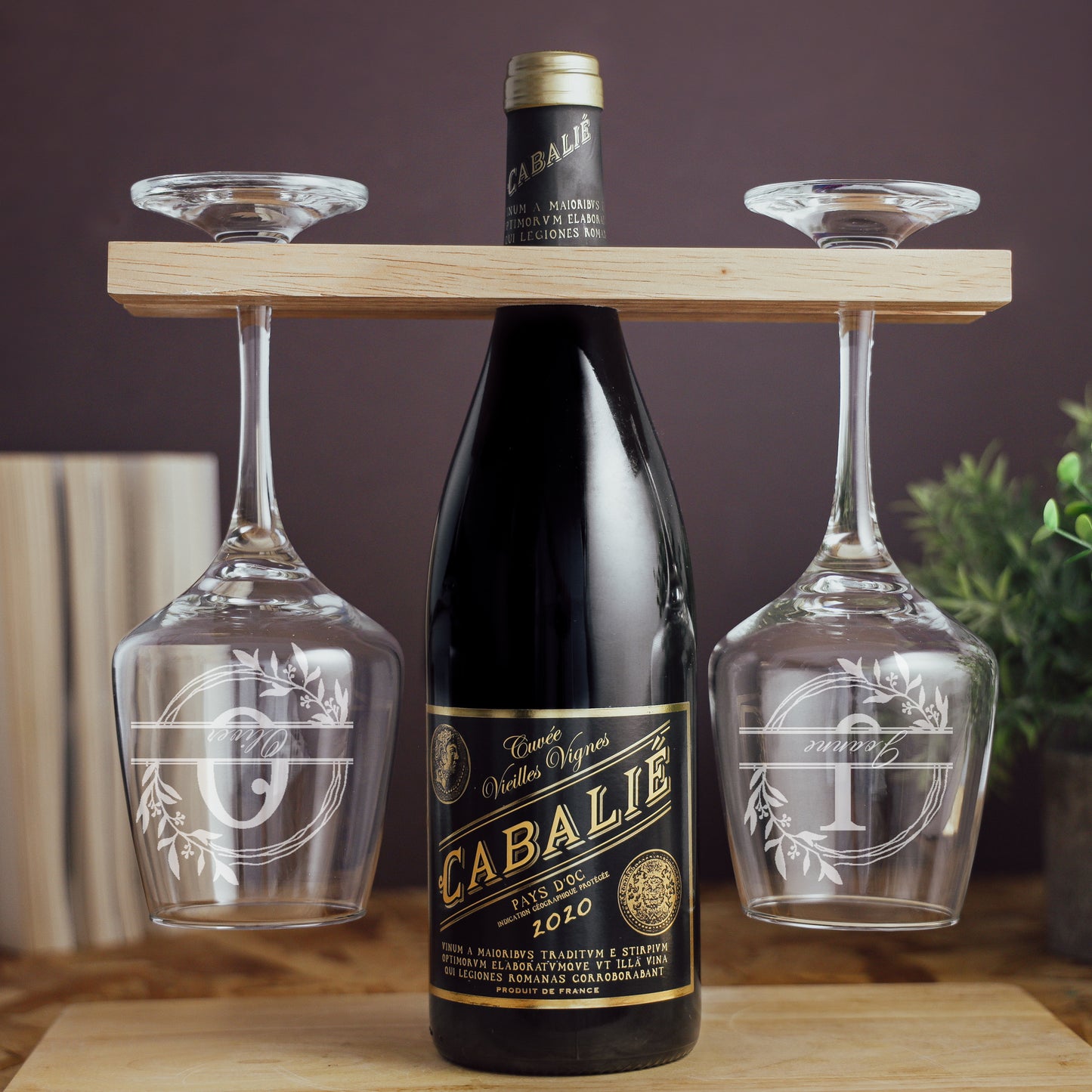 Gift For Wine Lovers - Personalised Wooden Butler Caddy With Wine Glass & Gift Card
- Always Looking Good -