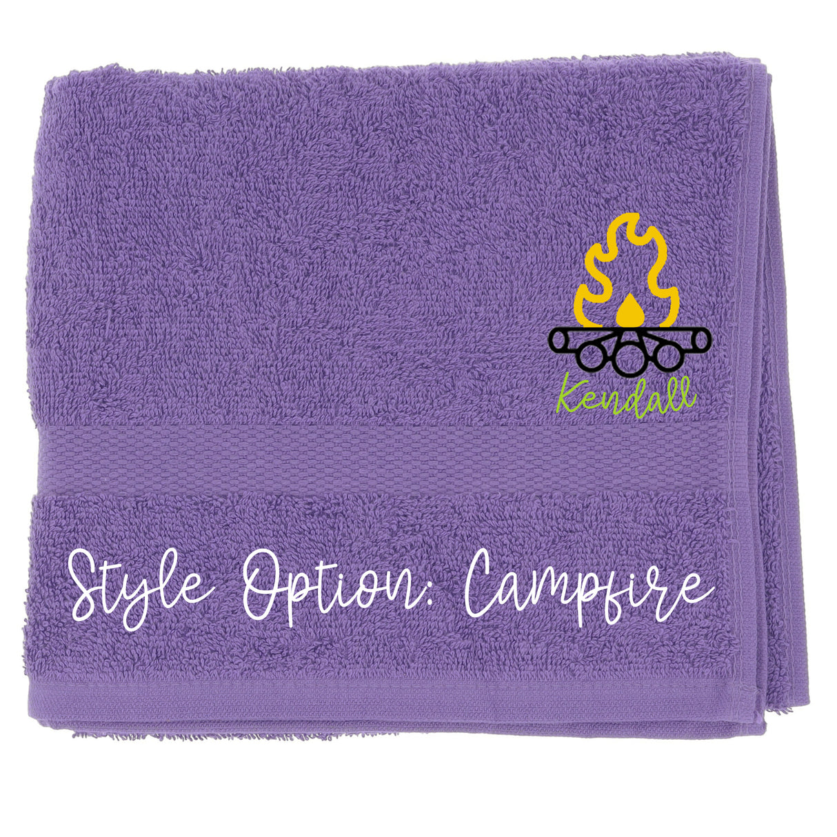 Personalised Embroidered Design Camping Towel - Always Looking Good -