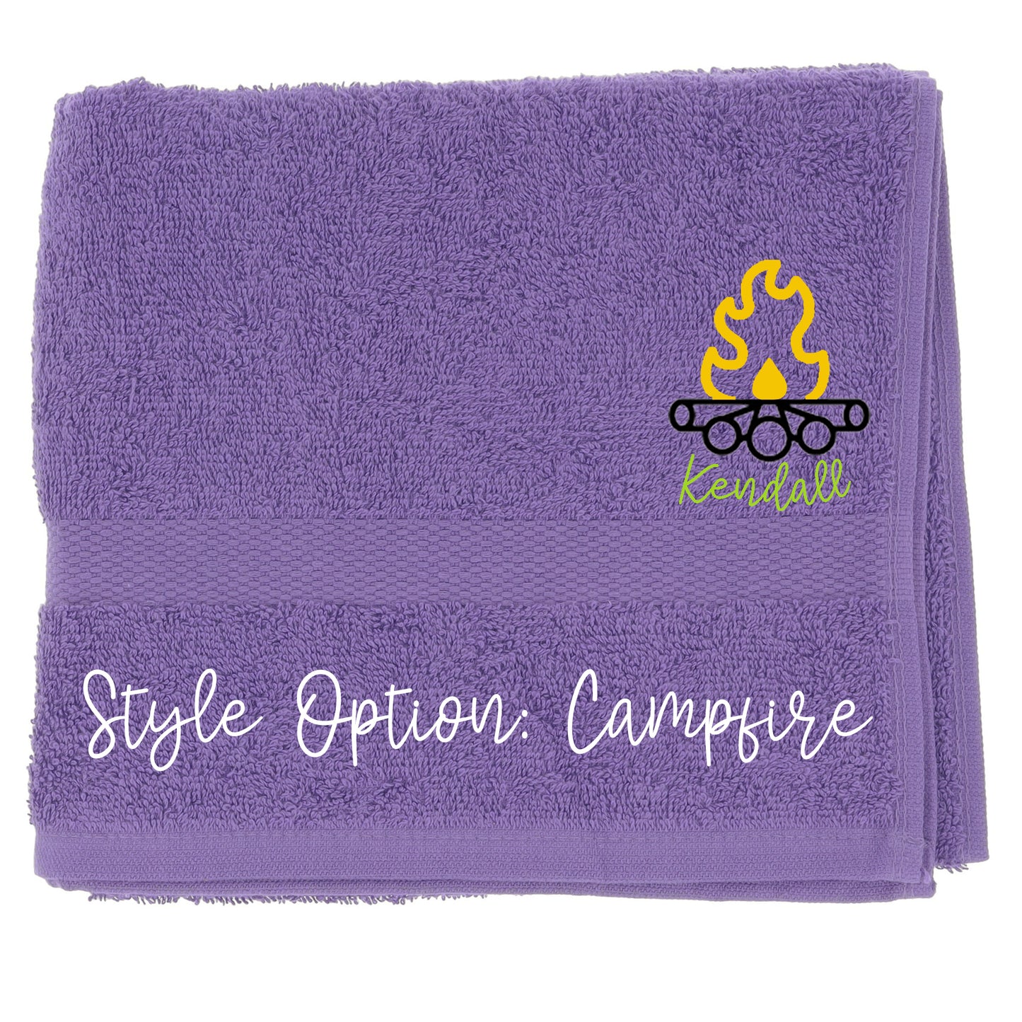 Personalised Embroidered Design Camping Towel - Always Looking Good -
