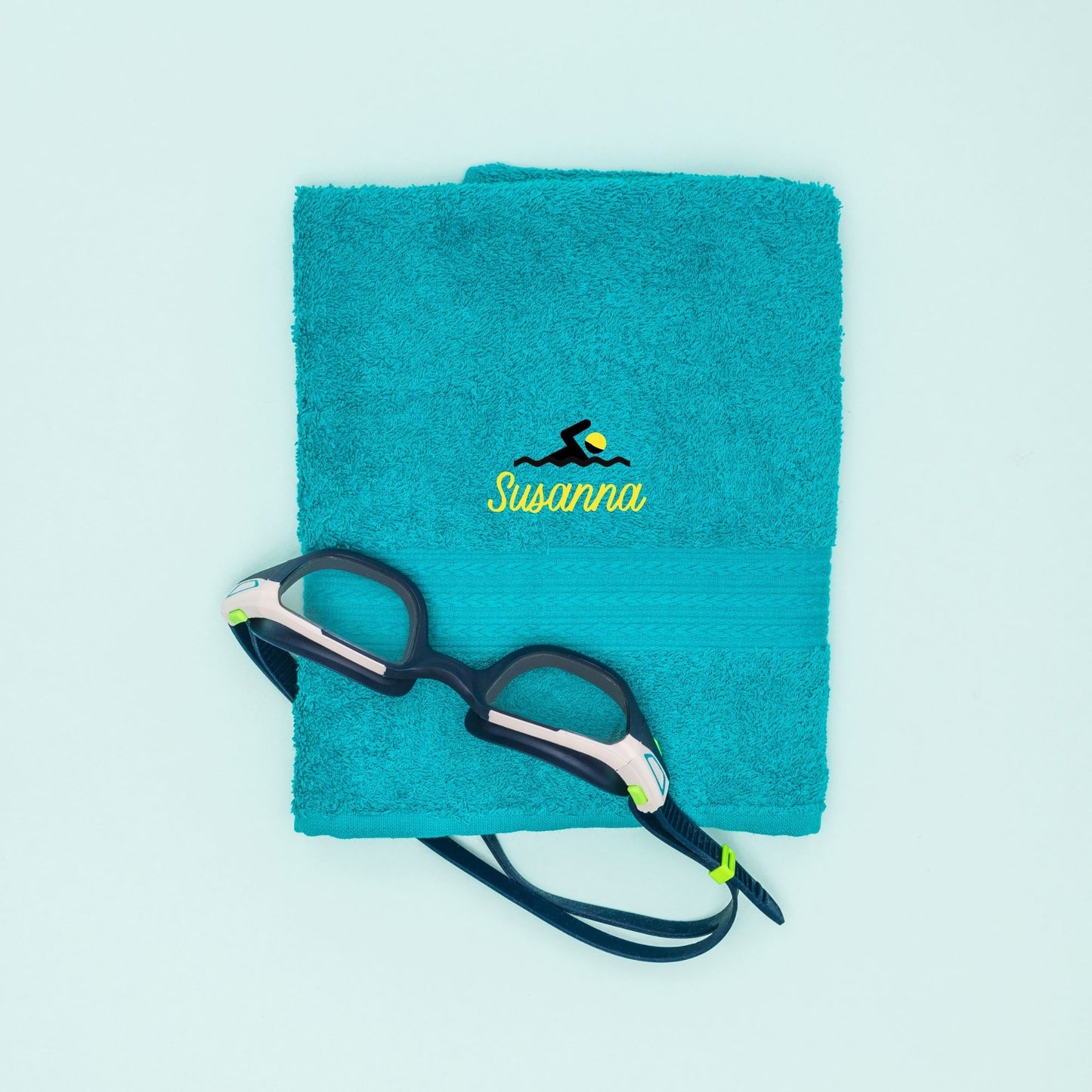 Personalised Embroidered Swimming Bath Swim Towel - Always Looking Good -