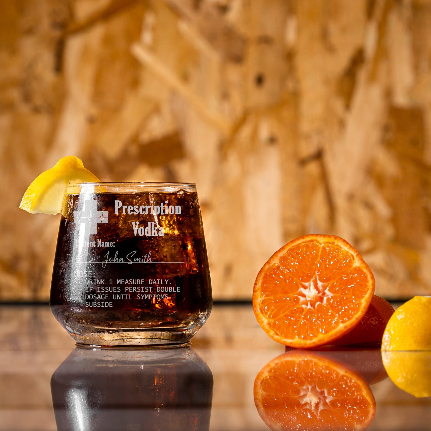 Personalised Engraved ANY GLASS ANY DRINK Prescription Design - Always Looking Good - Small Tallo No Coaster