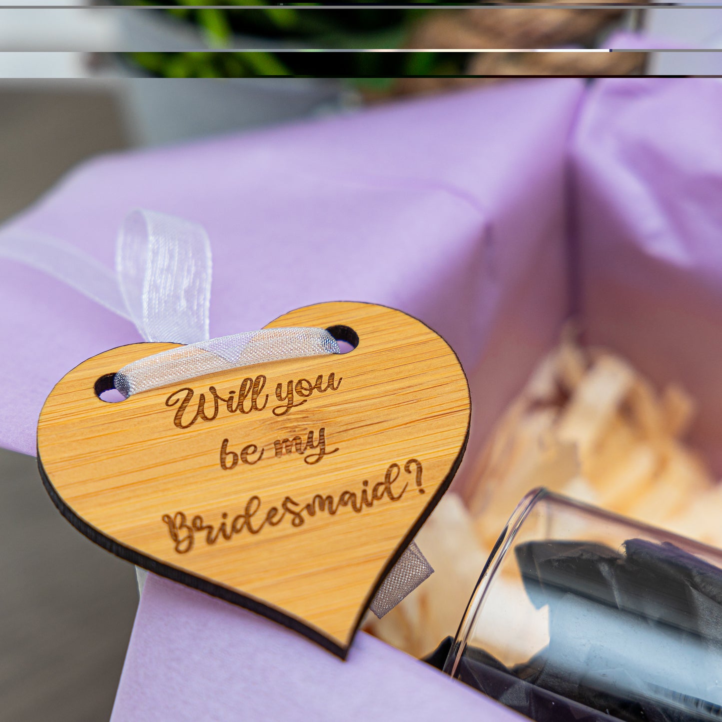 Bridesmaid Proposal Giftbox with Engraved Champagne Glass - Always Looking Good -