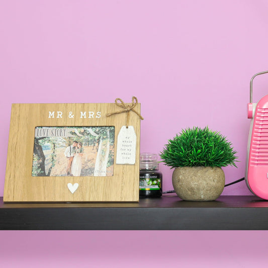 Personalised Mr & Mrs Wedding Photo Frame  - Always Looking Good -