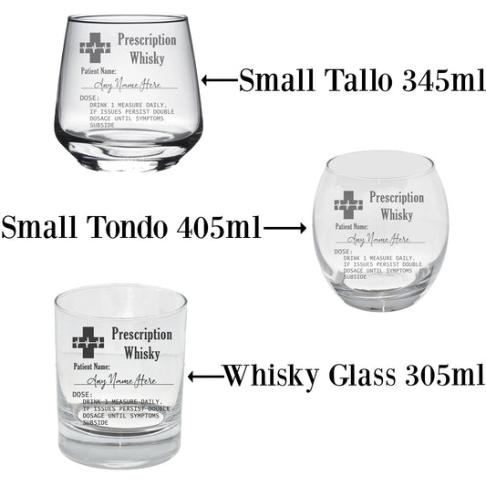 Personalised Engraved Prescription Whisky Glass  - Always Looking Good -