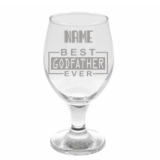 Godfather Gift - Engraved Beer Glass Gift - Always Looking Good -