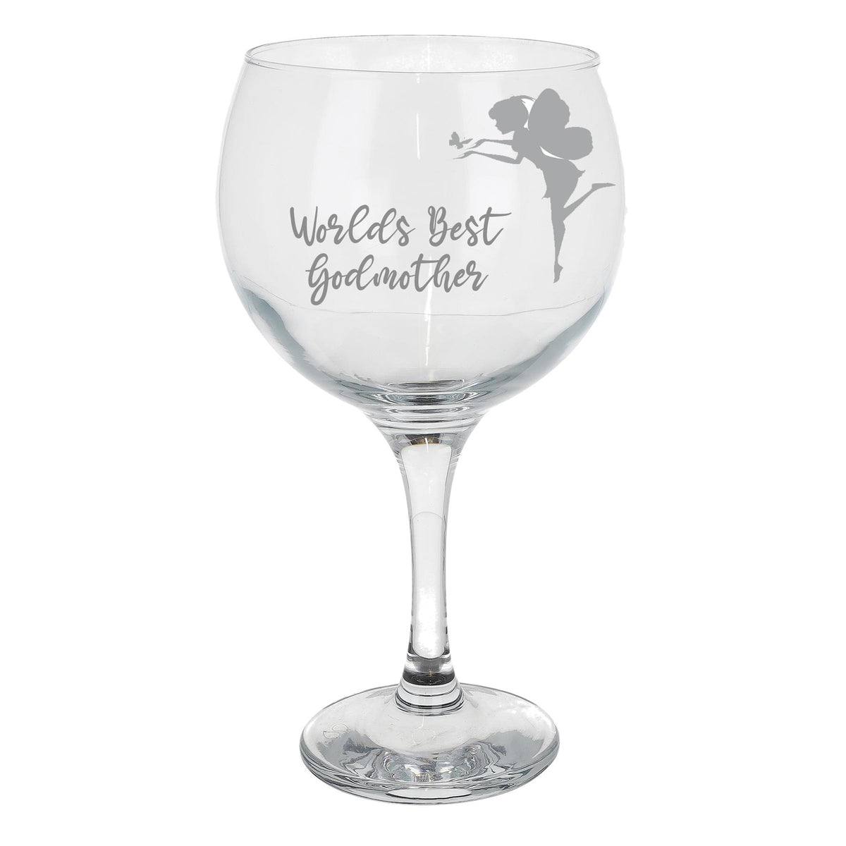 Engraved Personalised Gin Glass Gift for Godmother - Always Looking Good - Godmother gin glass