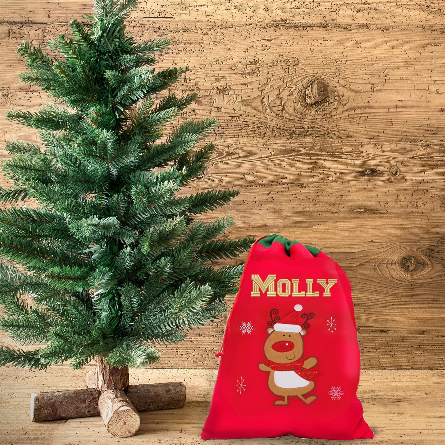 Personalised Embroidered Large Christmas Red Santa Sack and/or Stocking - Always Looking Good -