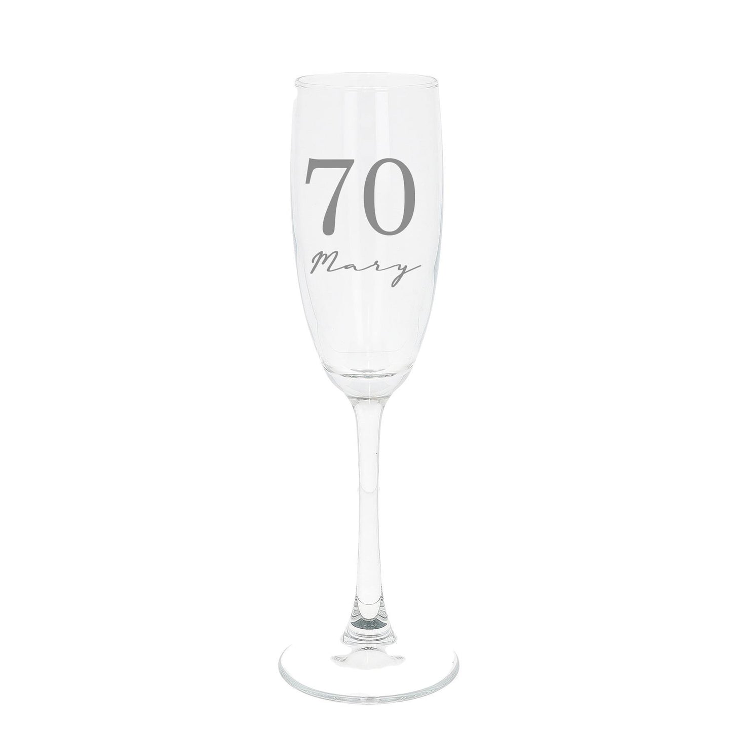 Personalised Engraved Big Birthday Champagne Flute Filled Occasion Glass - Always Looking Good -