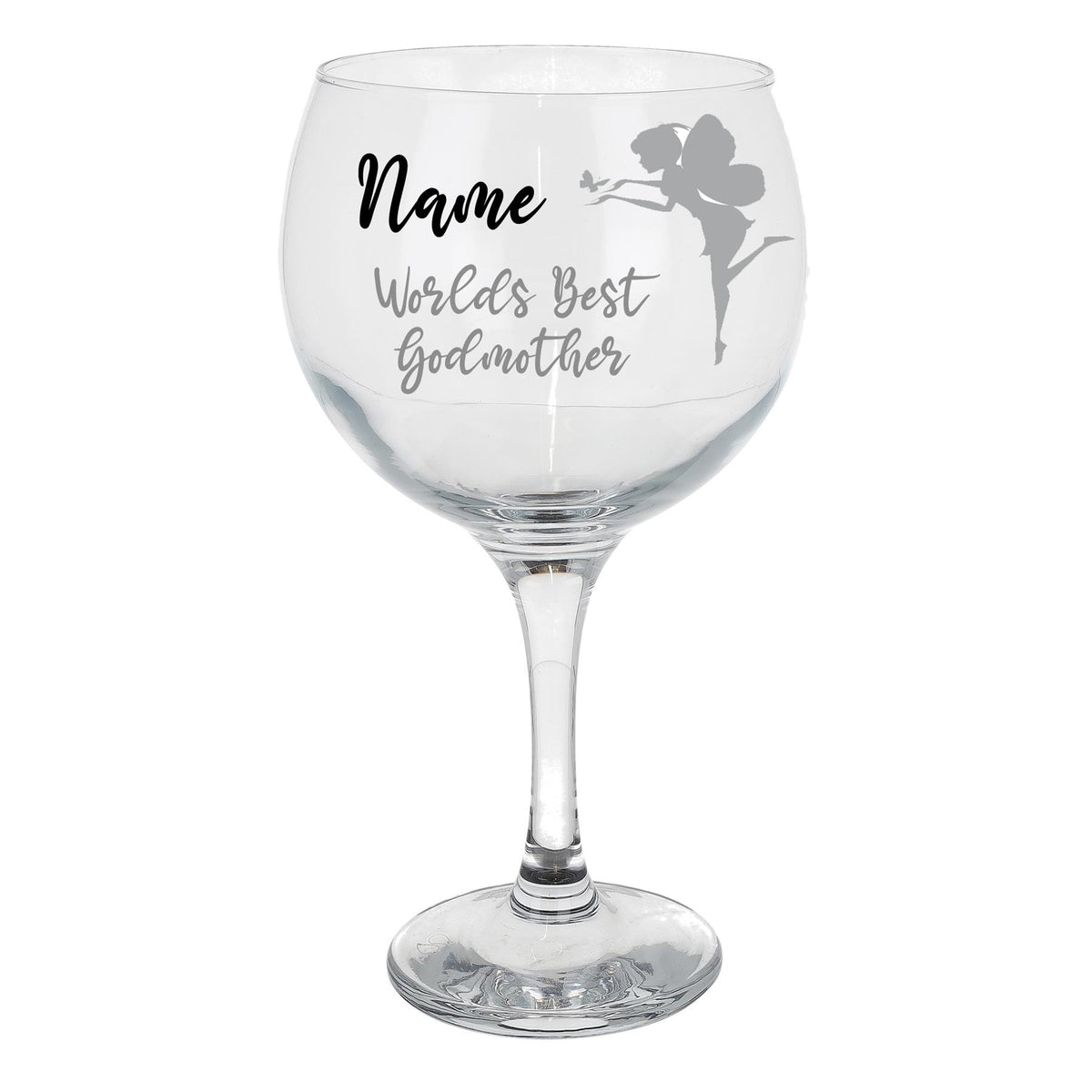 Engraved Personalised Gin Glass Gift for Godmother - Always Looking Good - Godmother gin glass