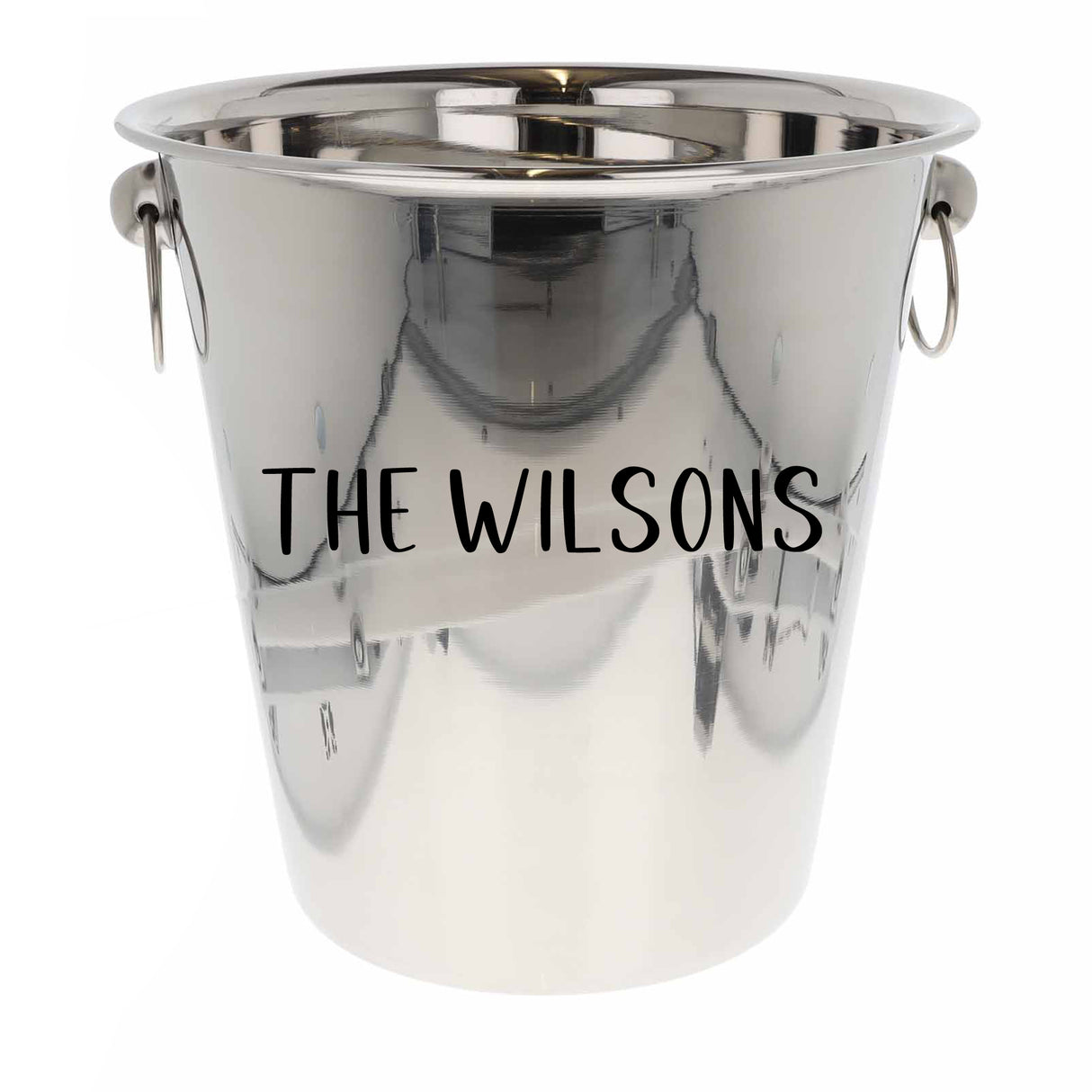 Personalised Any Text Any Font Ice Bucket With Matching Champagne Glasses - Always Looking Good -