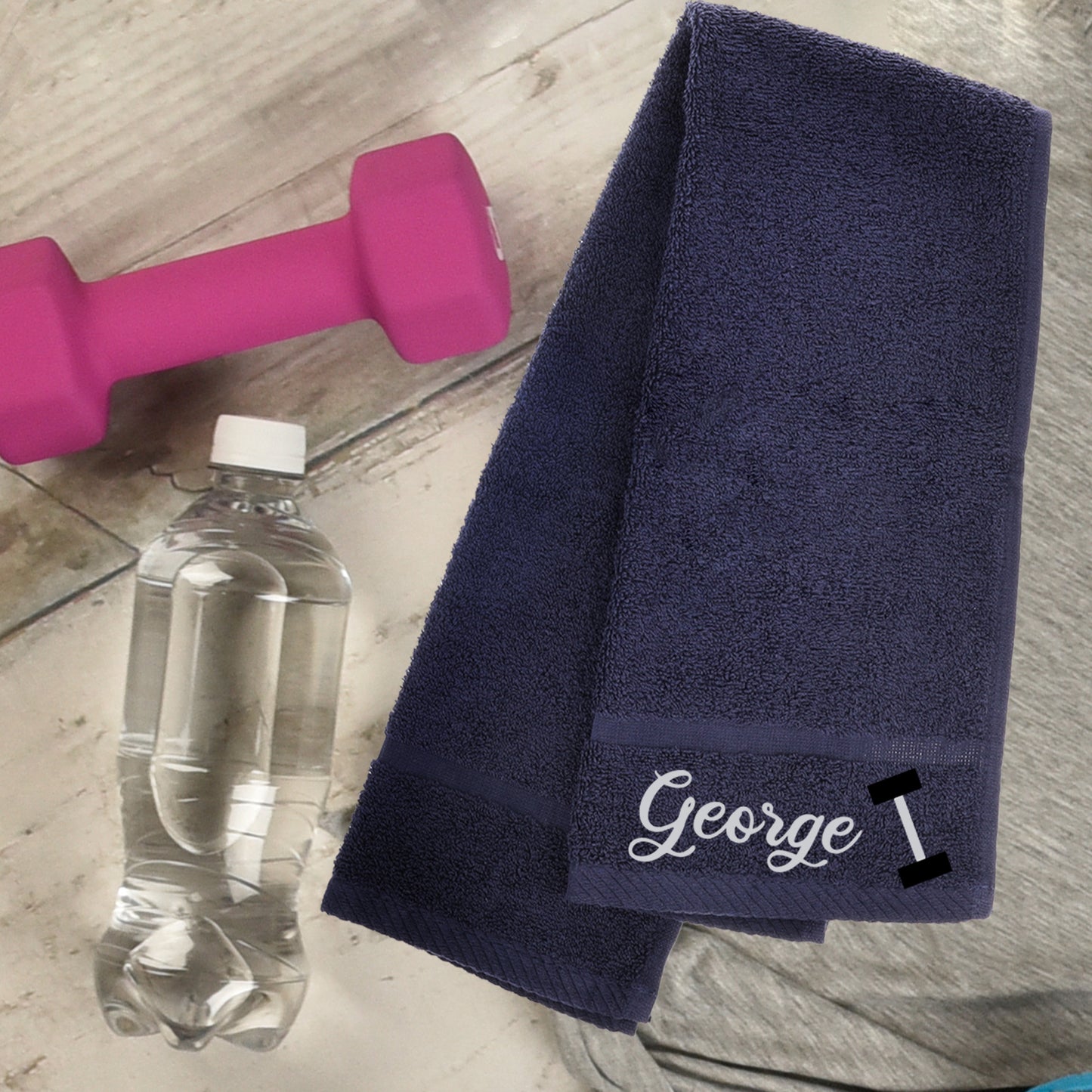 Personalised Embroidered Gym Sweat Sports Towel - Always Looking Good -