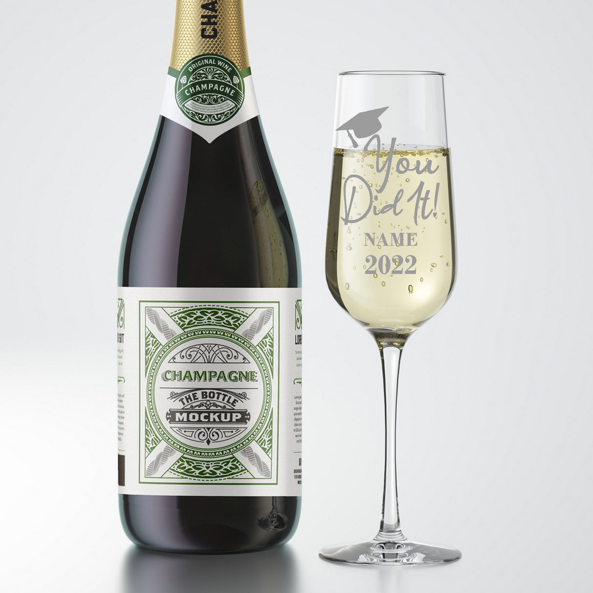 Gift For Graduates - Personalised Graduation Champagne Flute Glass
- Always Looking Good -