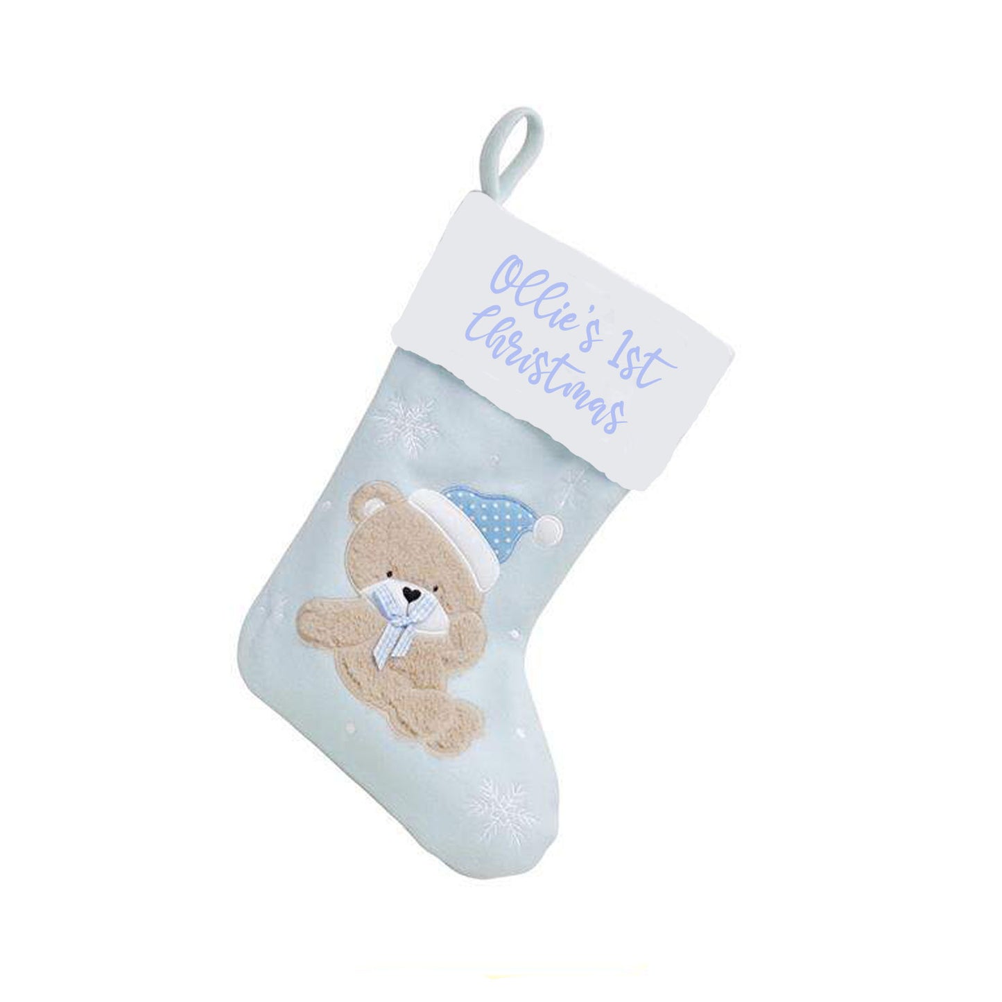 Personalised Baby's 1st Christmas Bear Stocking Sentimental Keepsake - Always Looking Good -