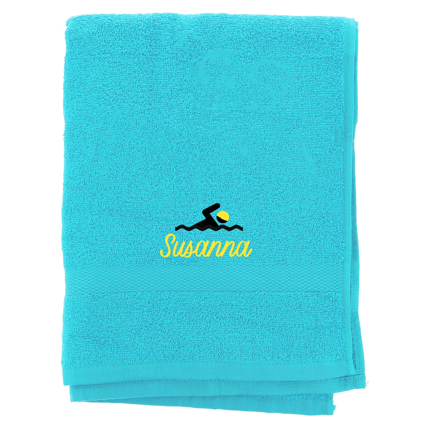 Personalised Embroidered Swimming Bath Swim Towel - Always Looking Good -