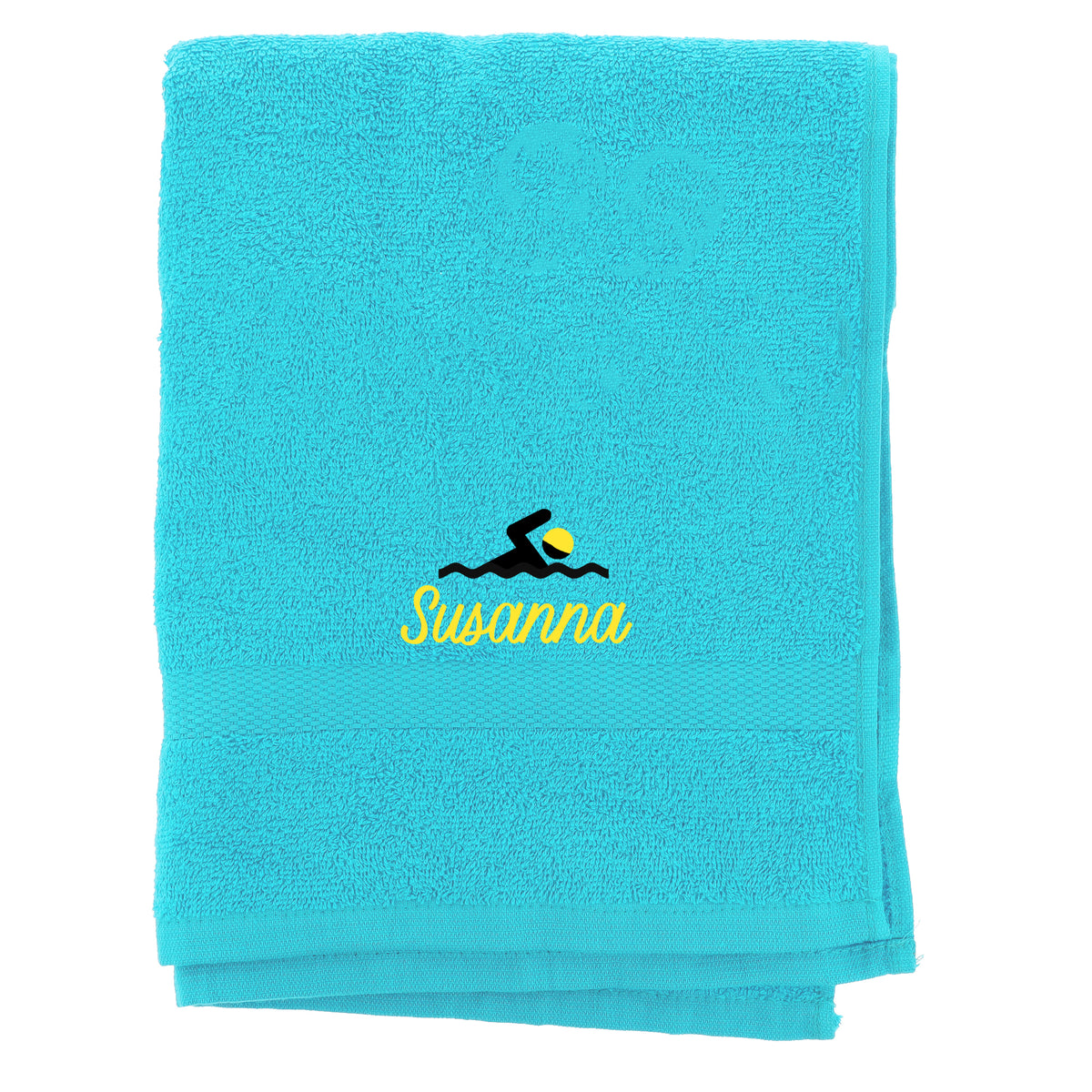 Personalised Embroidered Swimming Bath Swim Towel - Always Looking Good -