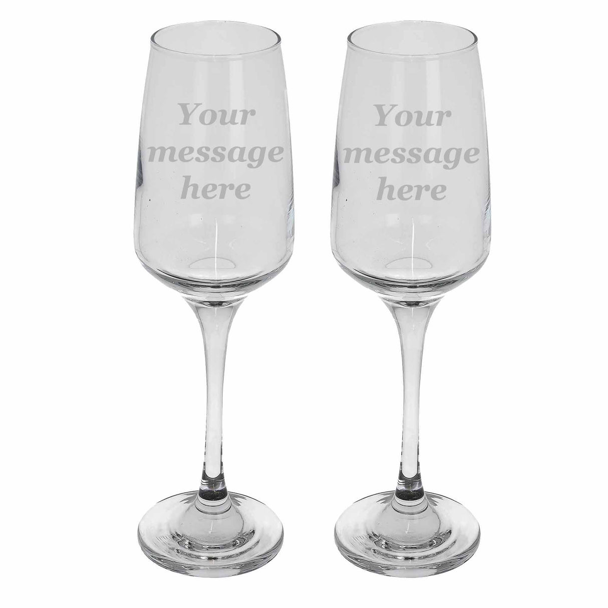 Create Your Own Tallo Personalised Engraved Champagne Flute Set - Always Looking Good -