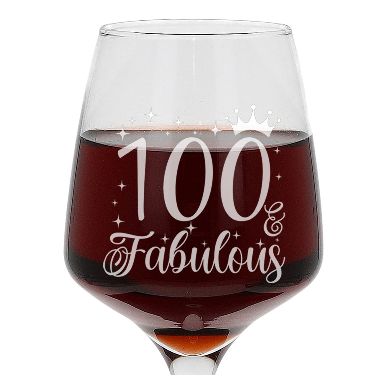 Engraved Wine Glass | AGE & Fabulous | Any Milestone Birthday