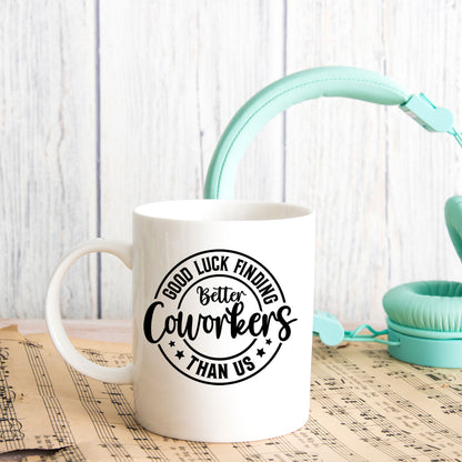 Better Coworker Ceramic Mug &/or Coaster Gift Set – Funny Leaving & Good Luck Present