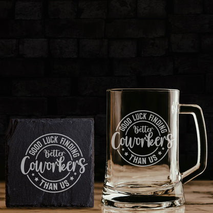 Employee Leaving Gift - Personalised Beer Glass for Colleagues