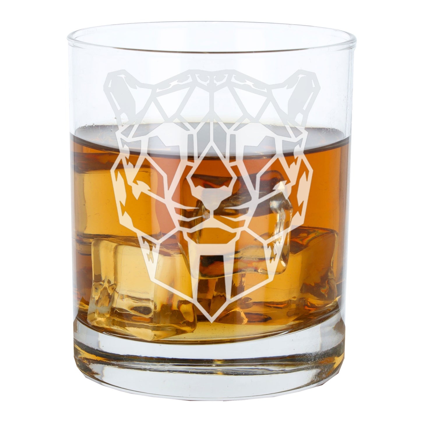 Cheetah Engraved Whisky Glass  - Always Looking Good -   