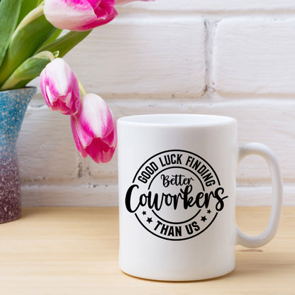 Better Coworker Ceramic Mug &/or Coaster Gift Set – Funny Leaving & Good Luck Present