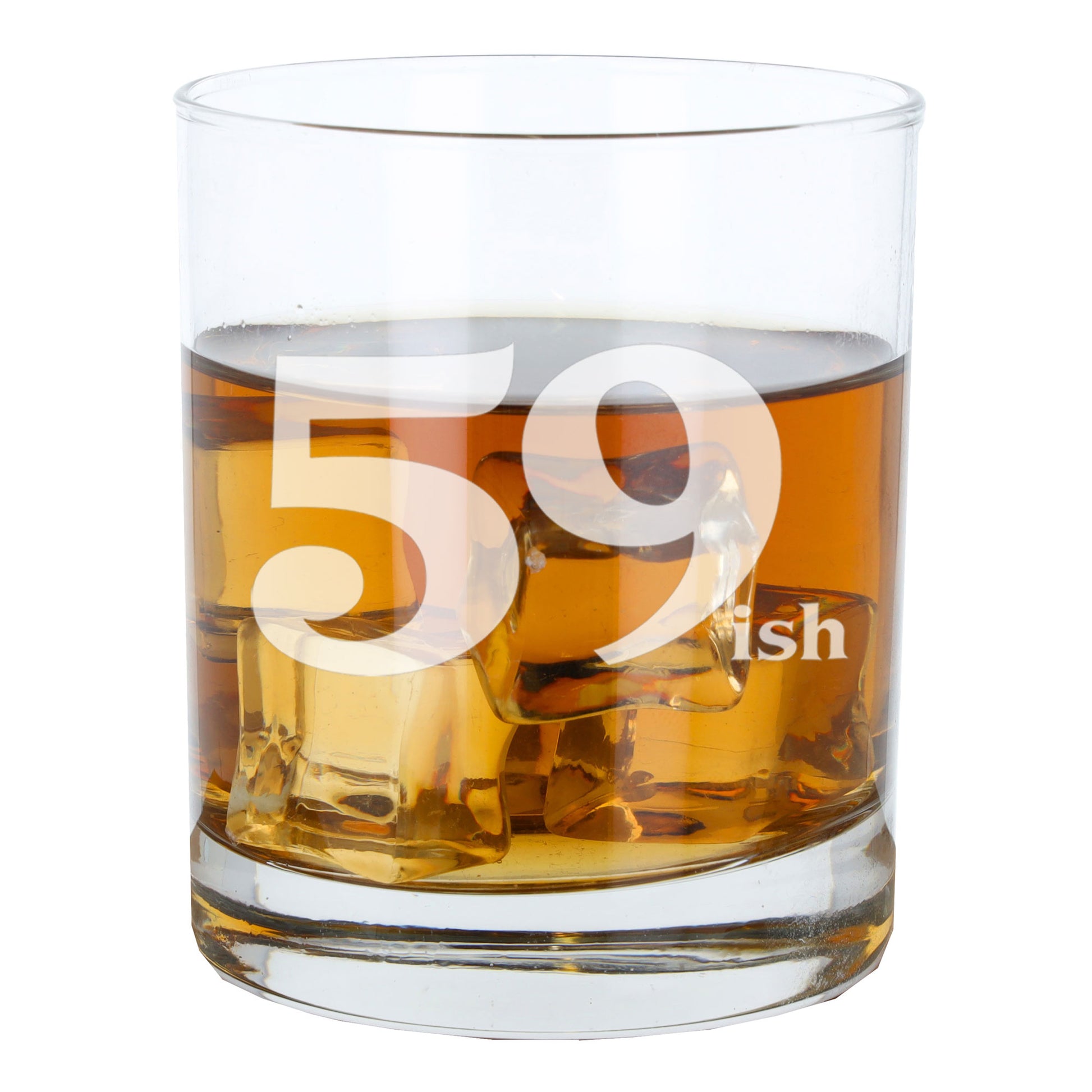 59ish Whisky Glass and/or Coaster Set  - Always Looking Good -   