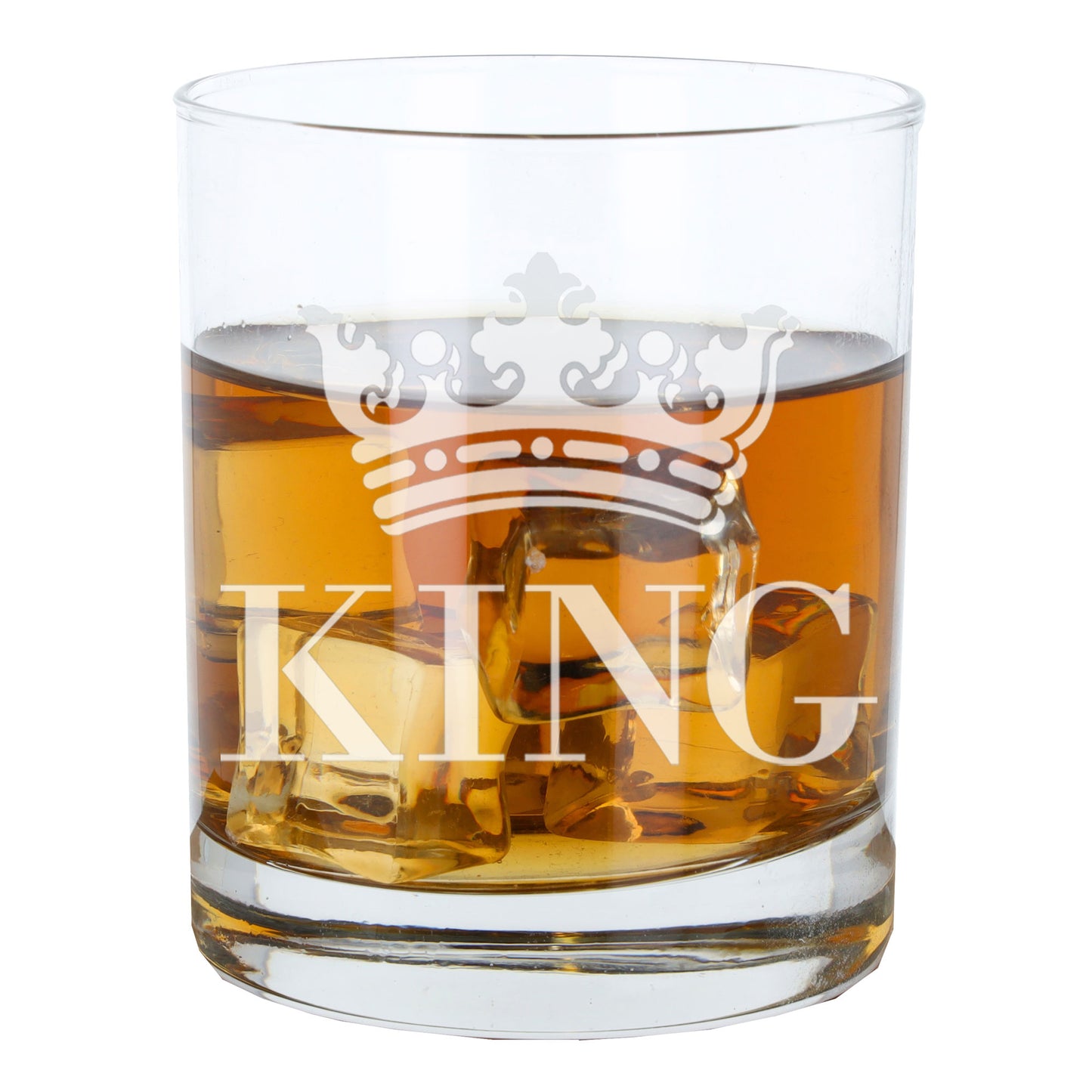 King Engraved Whisky Glass  - Always Looking Good -   