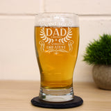 World's Greatest Any Relative Engraved Pint Glass – Personalised Gift