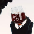 dad golf gifts - Best Dad By Par Engraved Wine Glass and/or Coaster Set  - Always Looking Good -   
