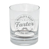 "Worlds Best Farter I Mean Father" Novelty Engraved Whisky Glass for Dad  - Always Looking Good -   