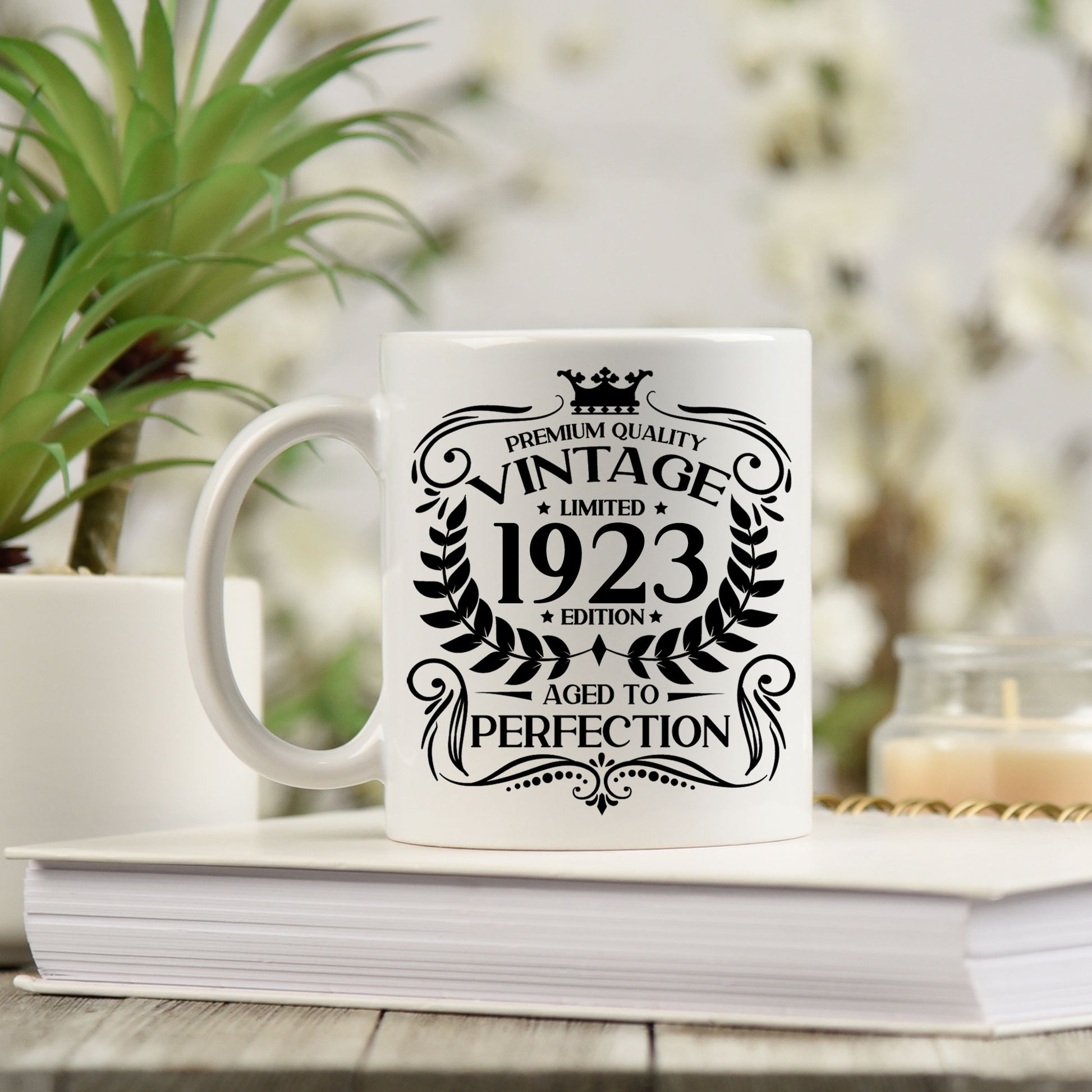 Personalised Vintage 1923 Mug and/or Coaster  - Always Looking Good -   