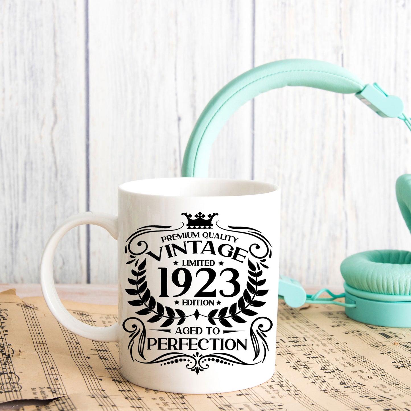 Personalised Vintage 1923 Mug and/or Coaster  - Always Looking Good -   