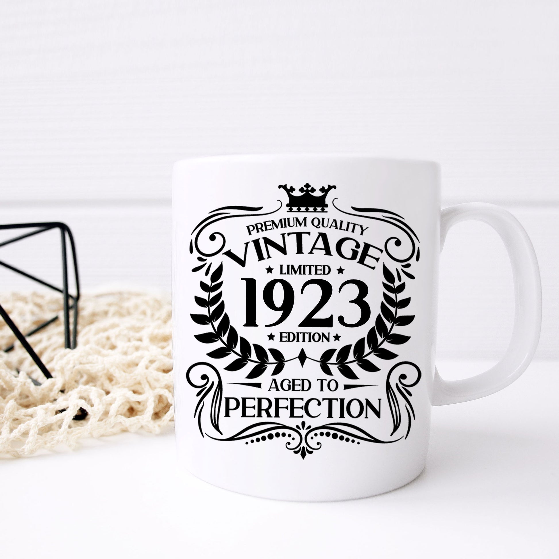 Personalised Vintage 1923 Mug and/or Coaster  - Always Looking Good - Mug On Its Own  