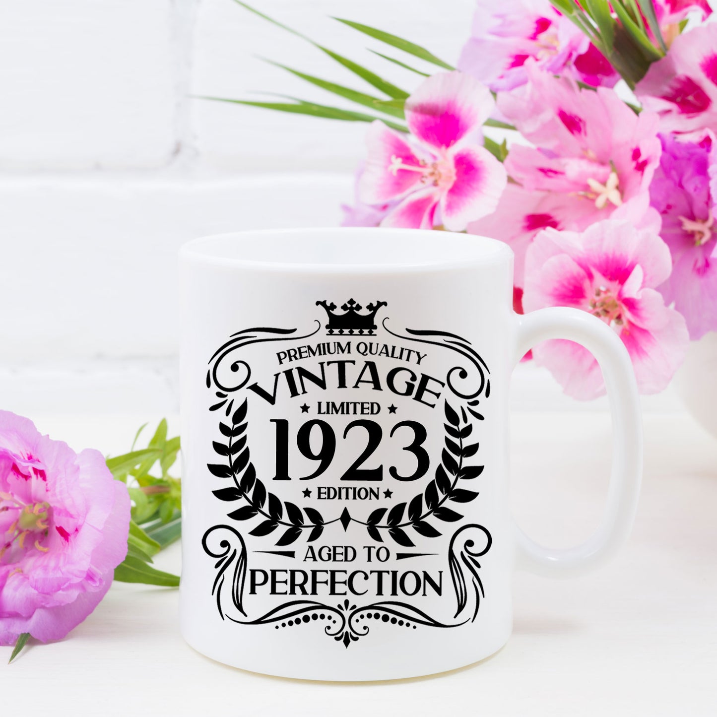 Personalised Vintage 1923 Mug and/or Coaster  - Always Looking Good -   