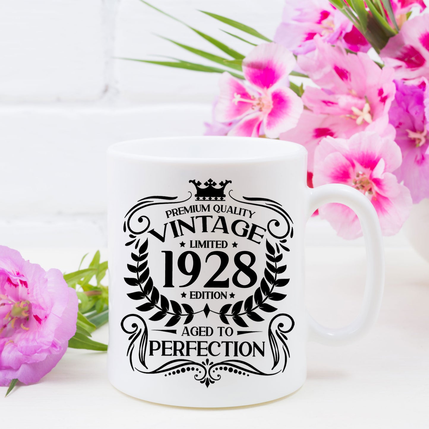 Personalised Vintage 1928 Mug and/or Coaster  - Always Looking Good -   