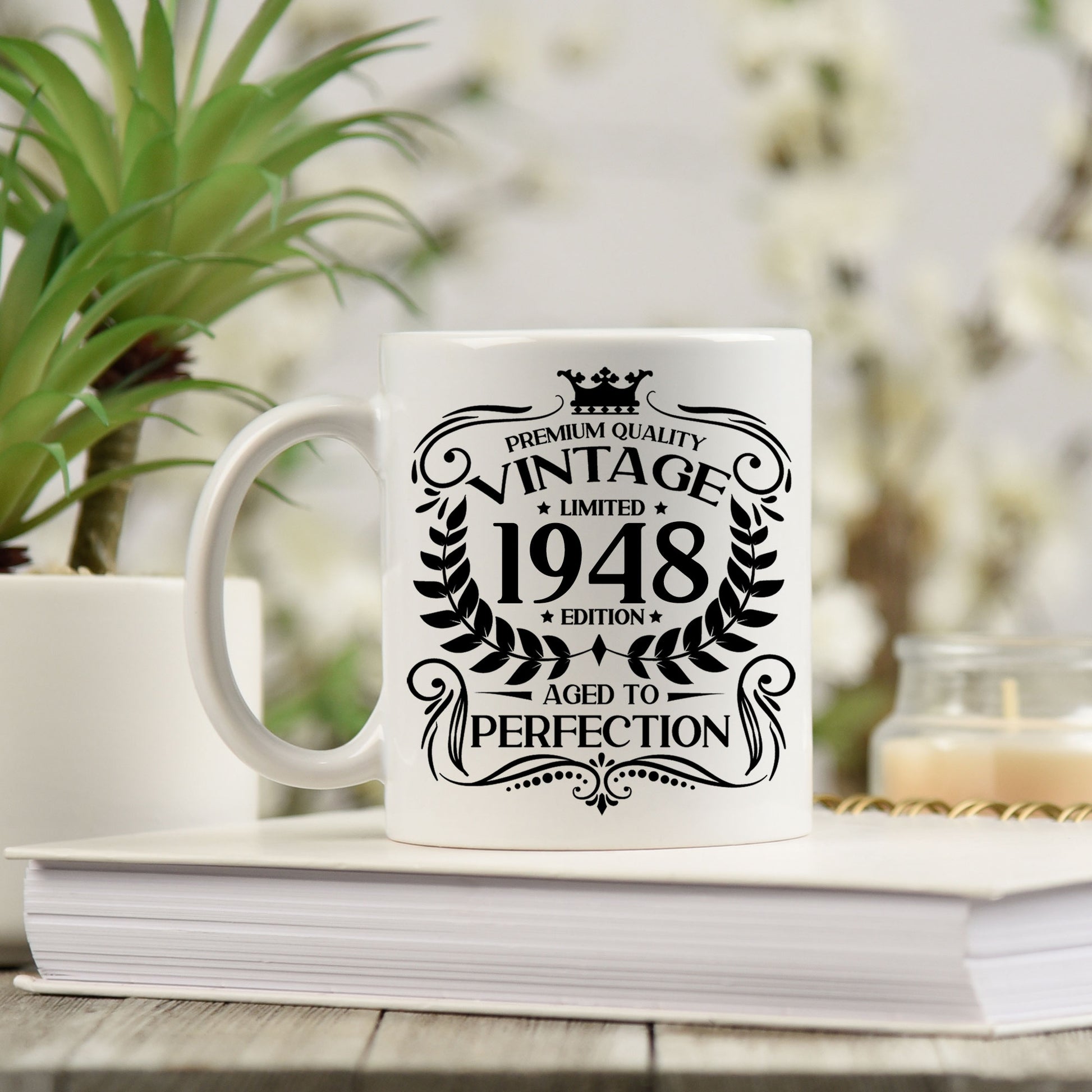 Personalised Vintage 1948 Mug and/or Coaster  - Always Looking Good -   