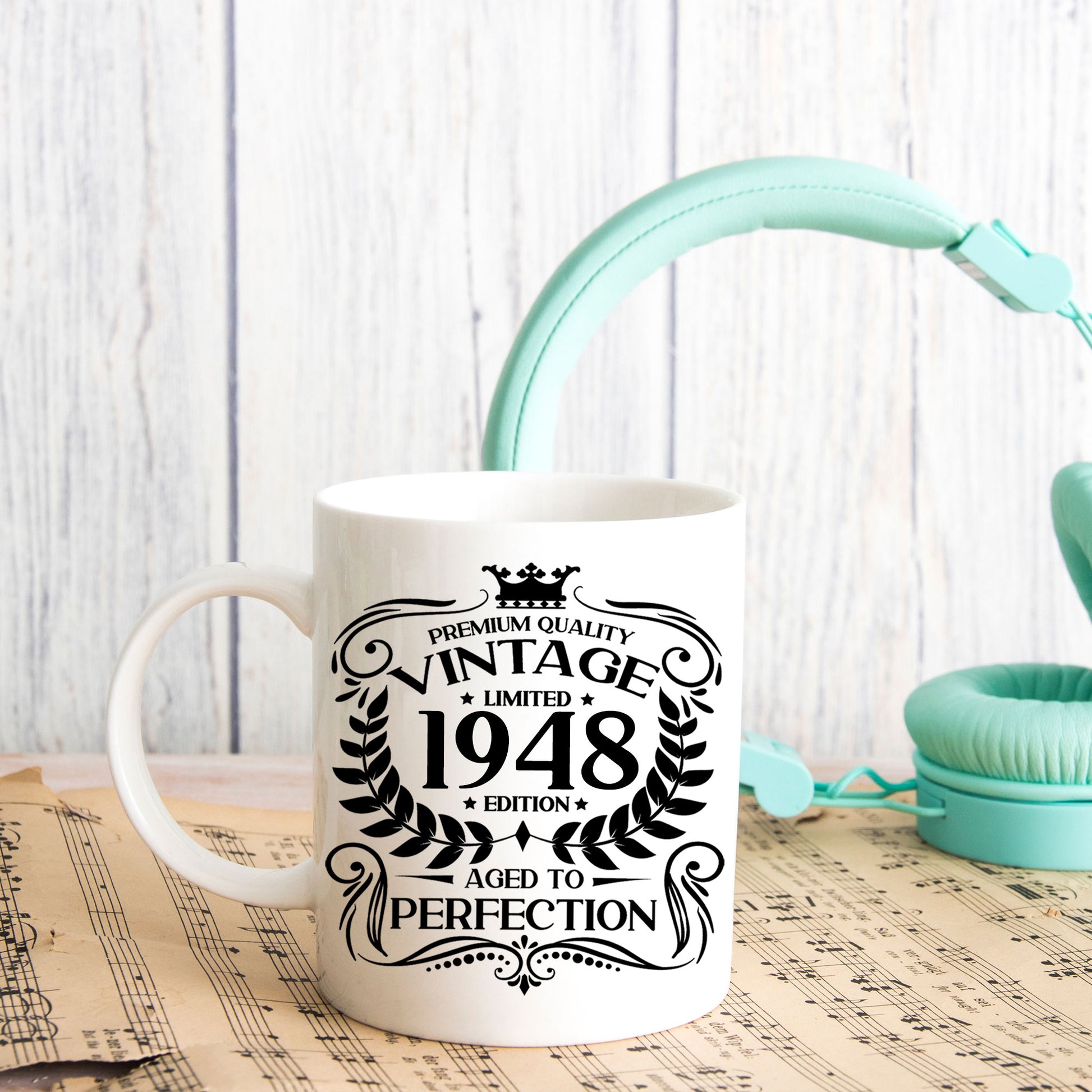 Personalised Vintage 1948 Mug and/or Coaster  - Always Looking Good -   