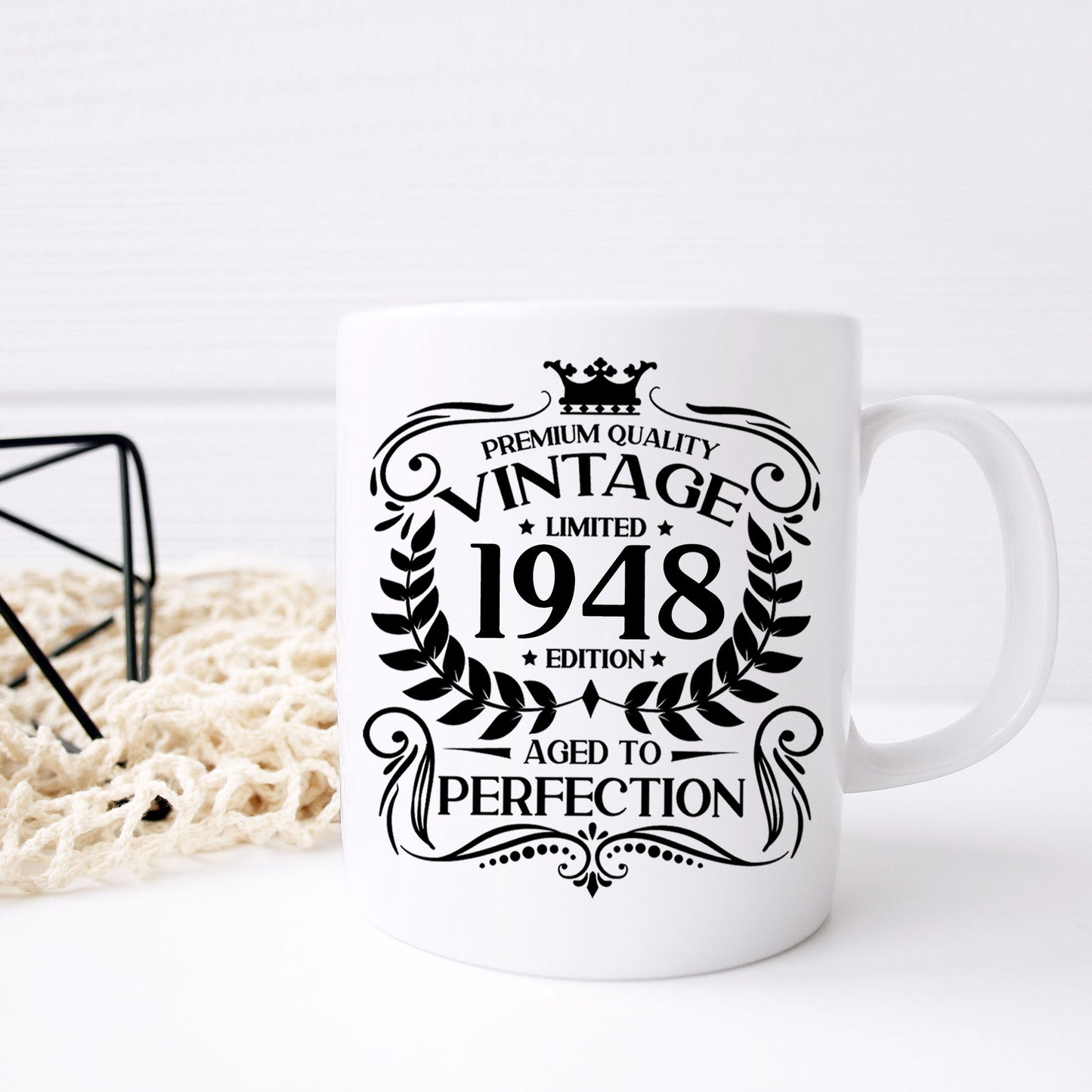 Personalised Vintage 1948 Mug and/or Coaster  - Always Looking Good -   