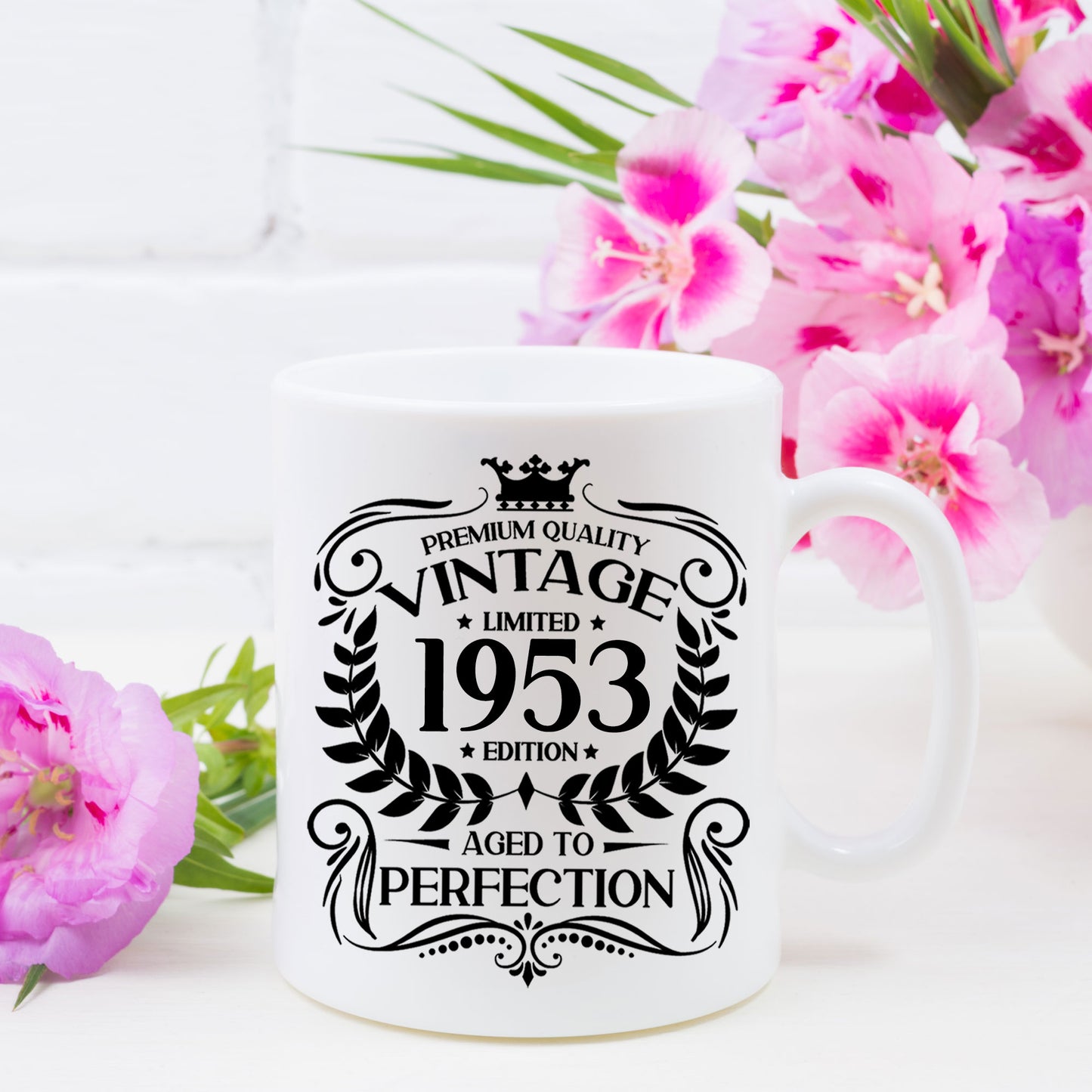 Personalised Vintage 1953 Mug and/or Coaster  - Always Looking Good - Mug On Its Own  