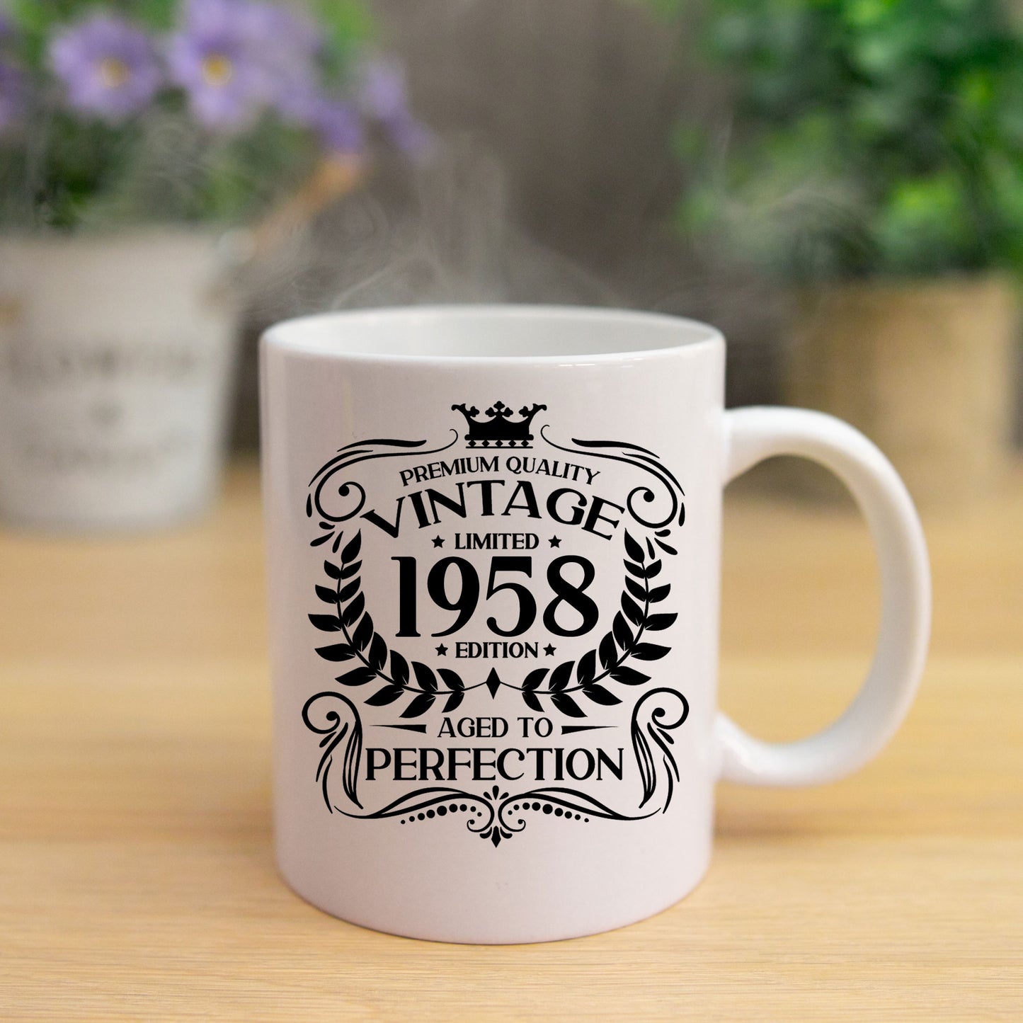 Personalised Vintage 1958 Mug and/or Coaster  - Always Looking Good -   