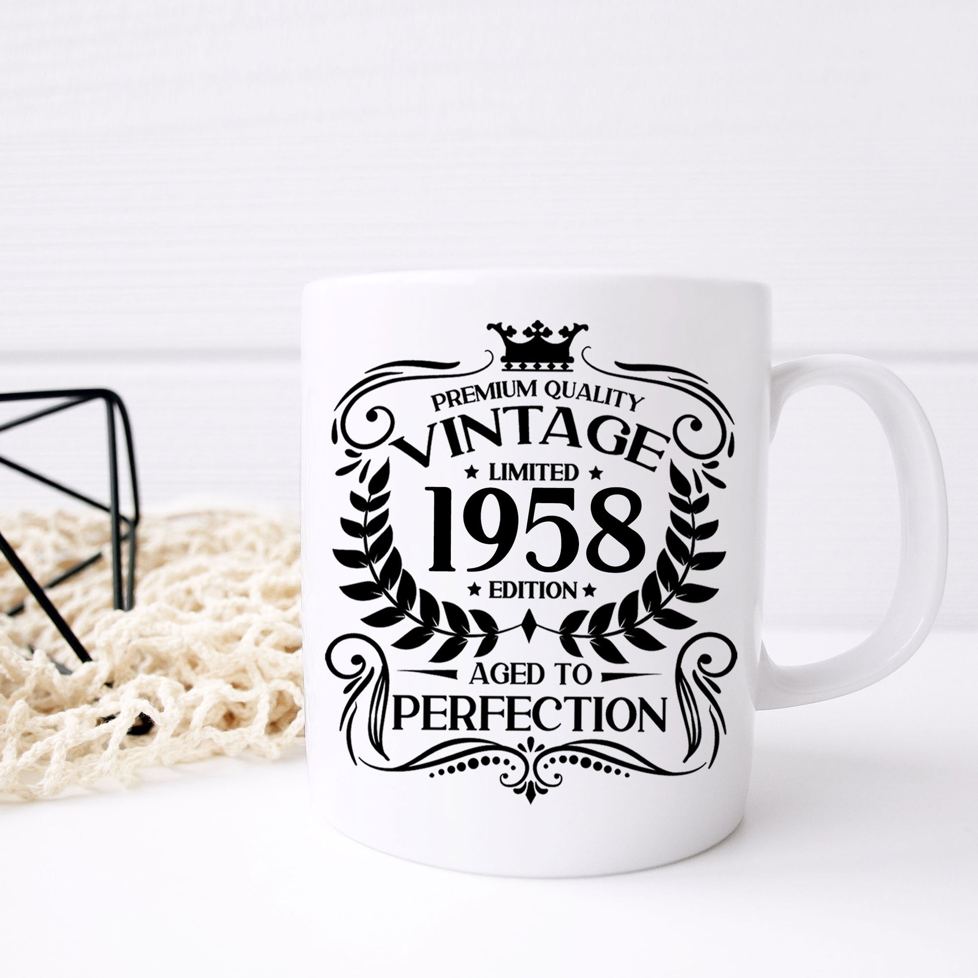 Personalised Vintage 1958 Mug and/or Coaster  - Always Looking Good -   