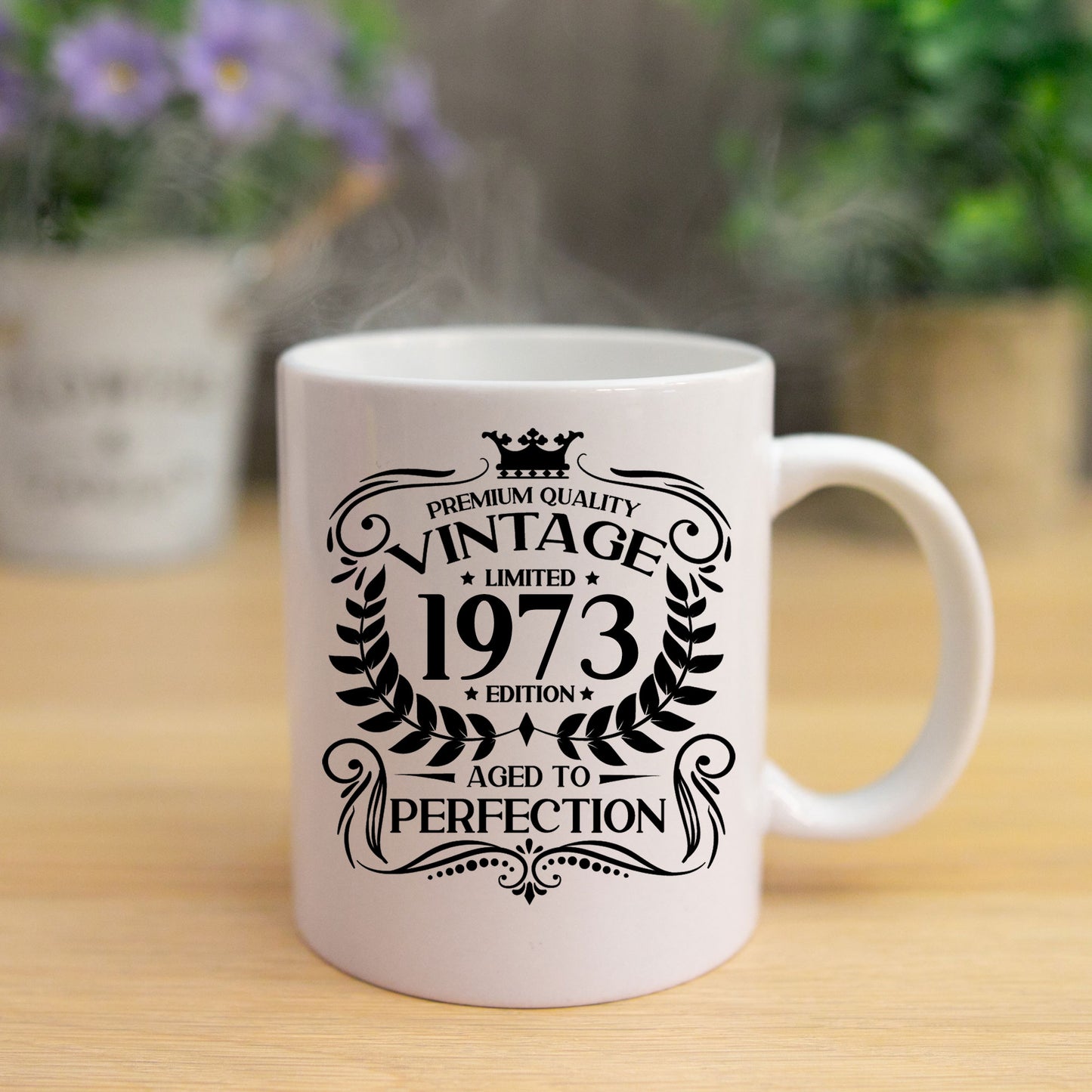 Personalised Vintage 1973 Mug and/or Coaster  - Always Looking Good -   