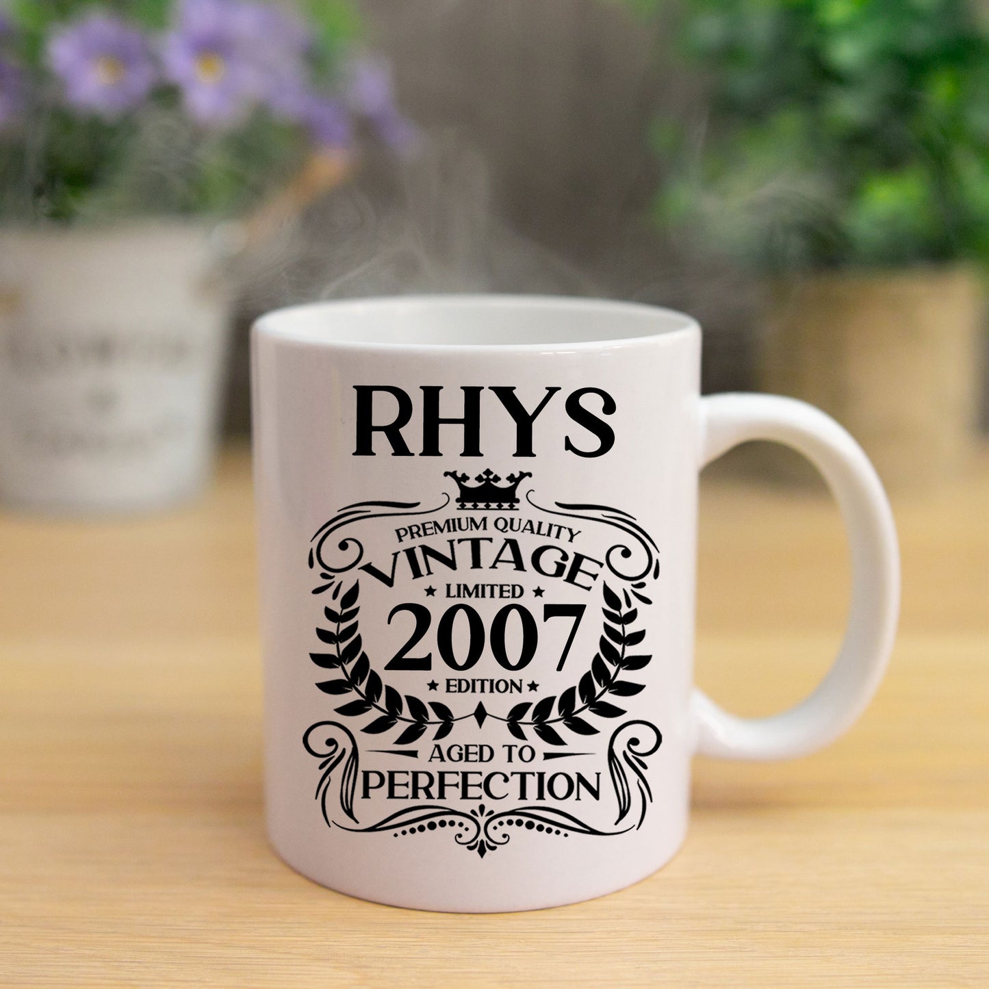 Personalised Vintage 2007 Mug and/or Coaster  - Always Looking Good -   