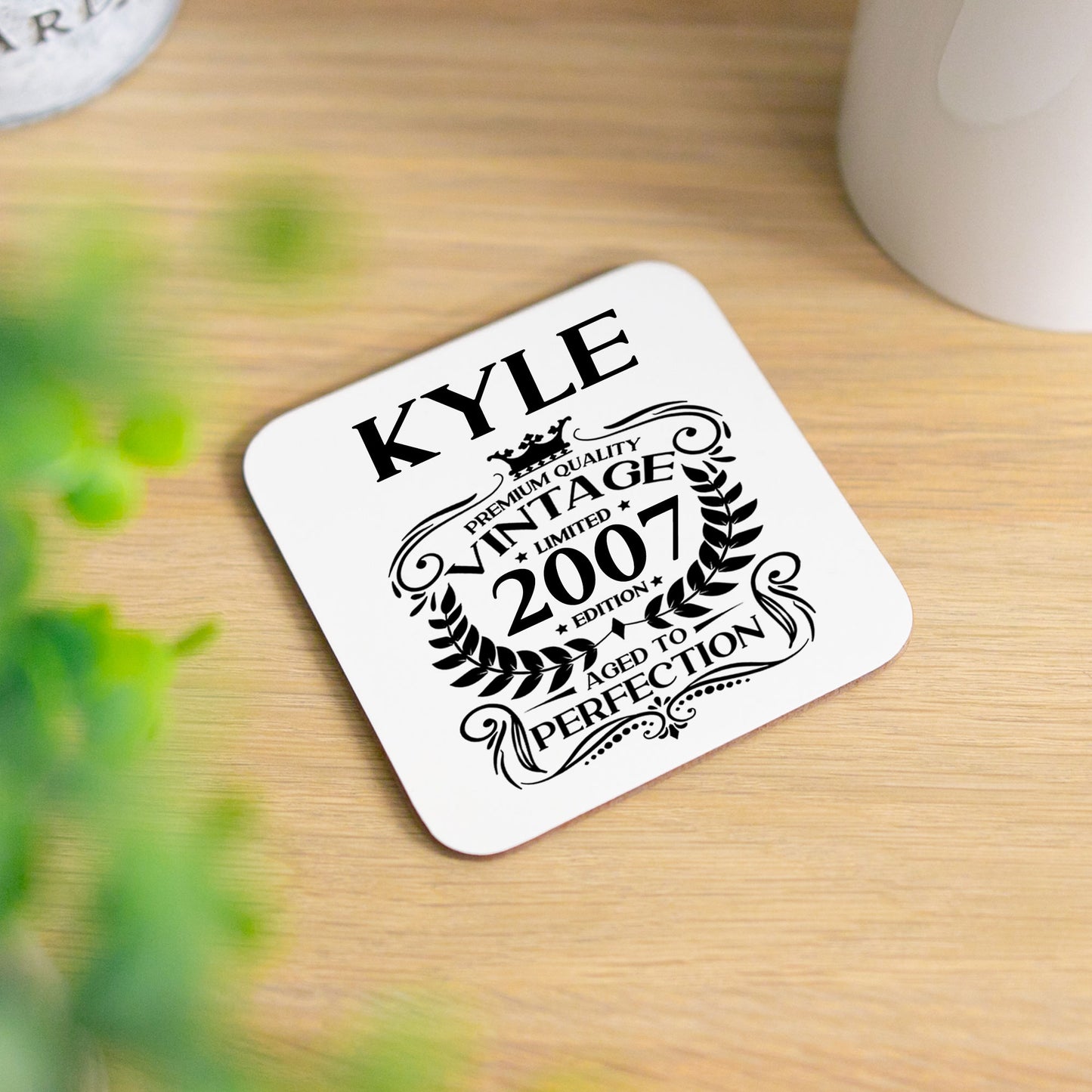 Personalised Vintage 2007 Mug and/or Coaster  - Always Looking Good -   