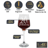 Engraved Wine Glass | AGE & Fabulous | Any Milestone Birthday