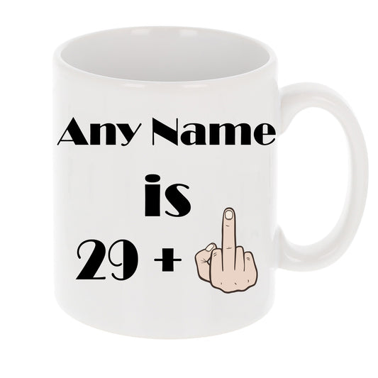 Personalised Middle Finger Mug Birthday Gift Any Age