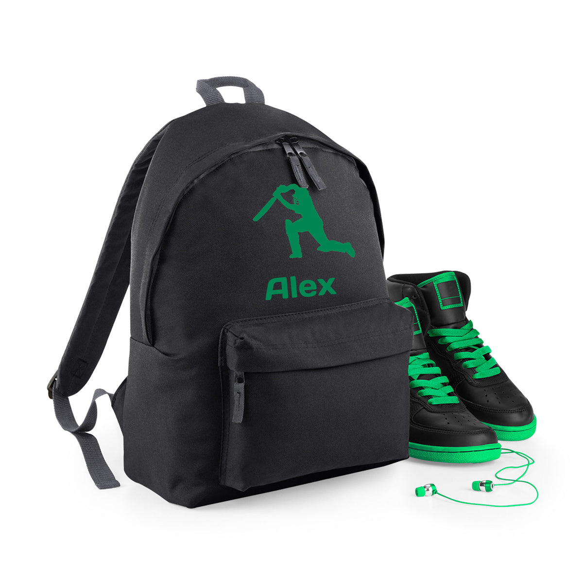 Personalised Cricket Backpack | Kids School Bag with Name